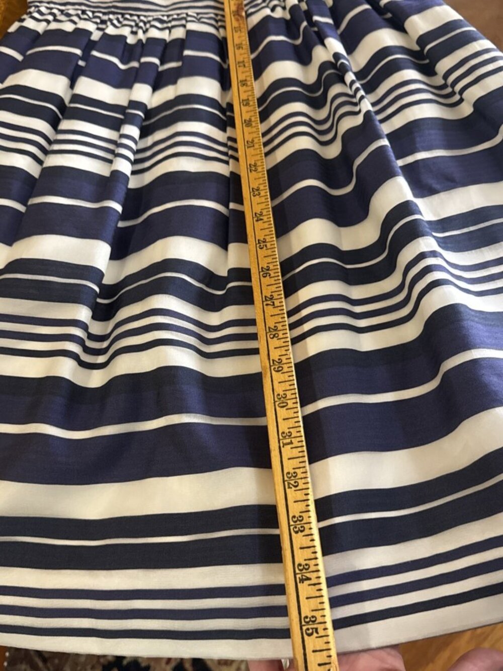 Lilly Pulitzer Dress Women's 4 Blue 100% Silk Sleeveless Striped Sleeveless - Picture 10 of 15